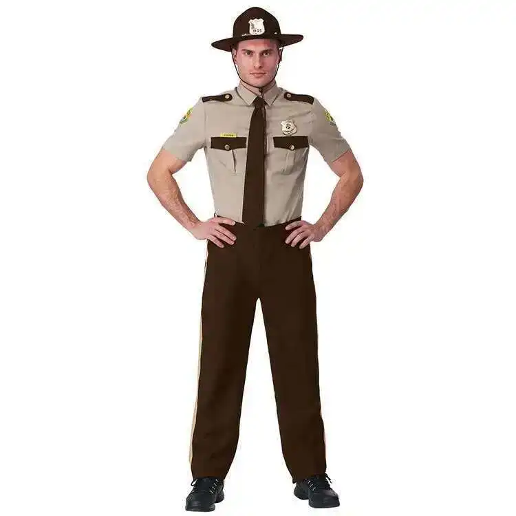 

American Halloween Carnival Stage Performance Adult Super Mounted Police Governor Police Patrol Play Costumes Cosplay Anime