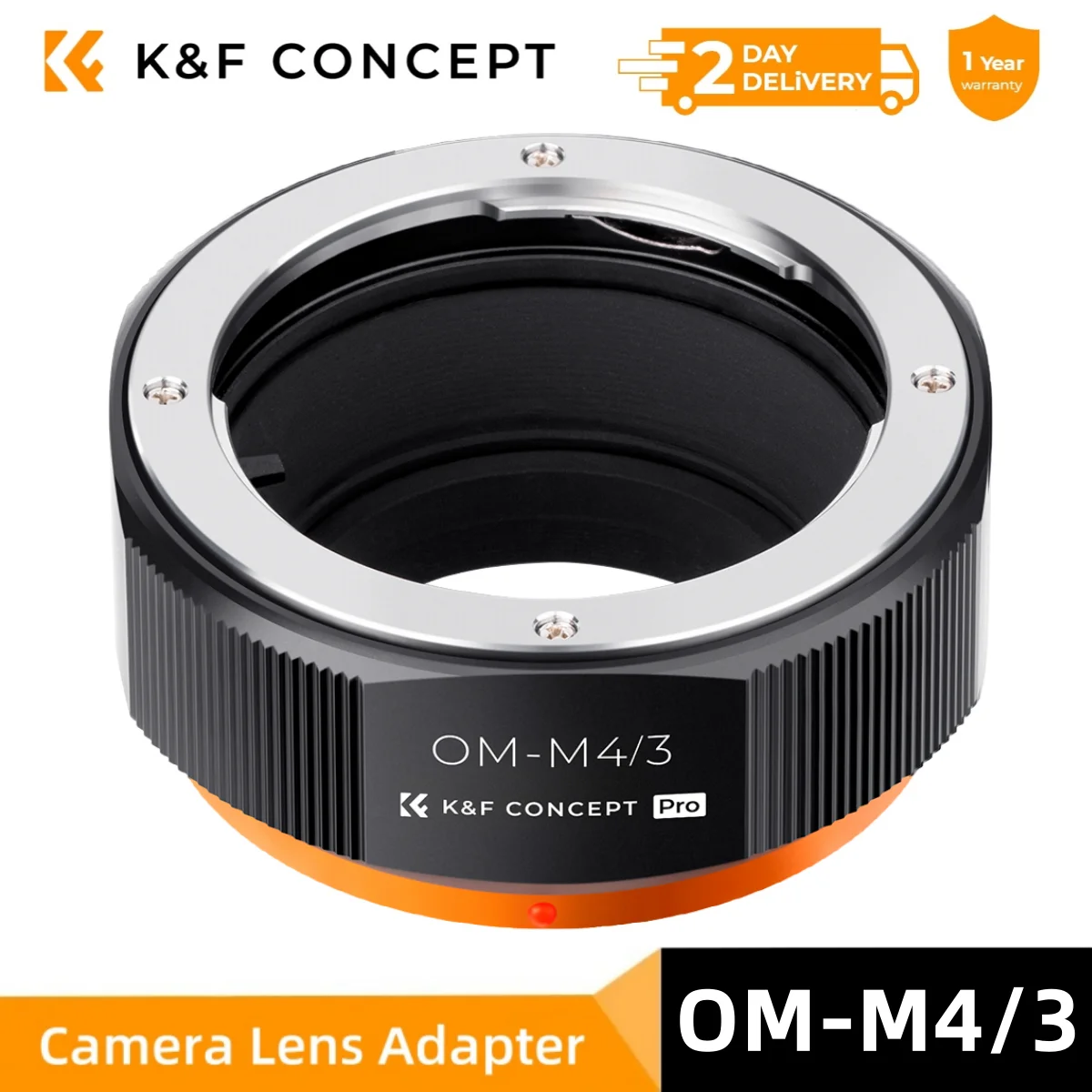 

K&F Concept Hight Precision OM to M4/3 Camera Lens Adapter Manual Lens Mount Adapter for Olympus Zuiko Lens to Micro 4/3 Camera