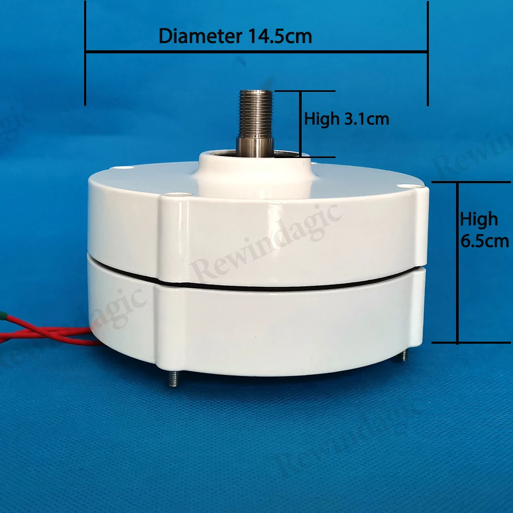 Imagem -02 - Alternador do Gerador do Ímã Permanente Turbina Eólica Maglev Faça Você Mesmo Baixa Velocidade da Estrela 3kw 5kw Coreless Rare Earth