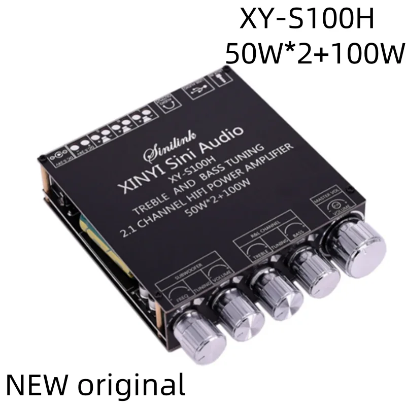

NEW original XY-S100H HIFI TPA3116D2 Bluetooth 5.0 Subwoofer Amplifier Board 50WX2+100W 2.1-channel Digital Amplifier Board