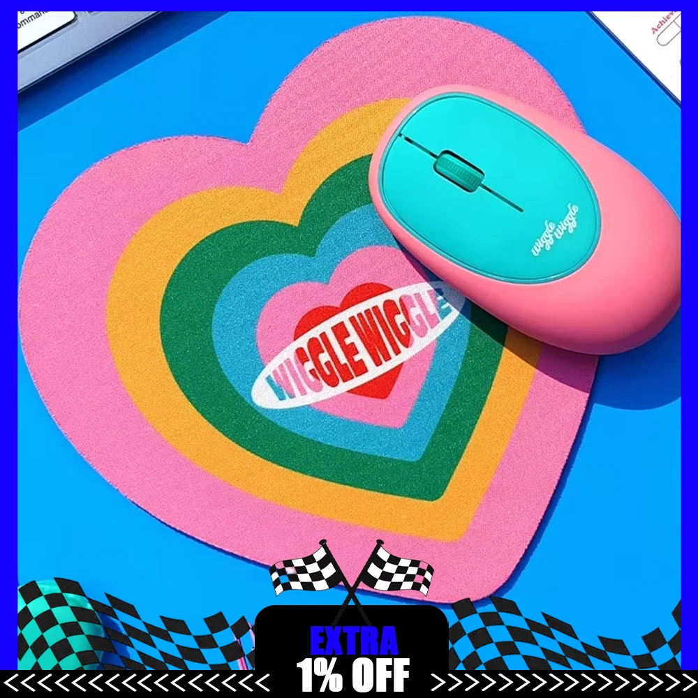 

Коврик для мыши Wiggle, утолщенный противоскользящий коврик для мыши, офисный милый креативный игровой коврик для мыши для настольных компьютеров, аксессуары