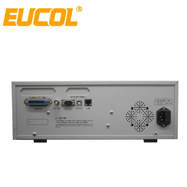 EUCOL U2826A High-frequency LCR Meter  with 20Hz -2MHz, Resolution:10mHz frequency ,Basic Accuracy:0.1%,