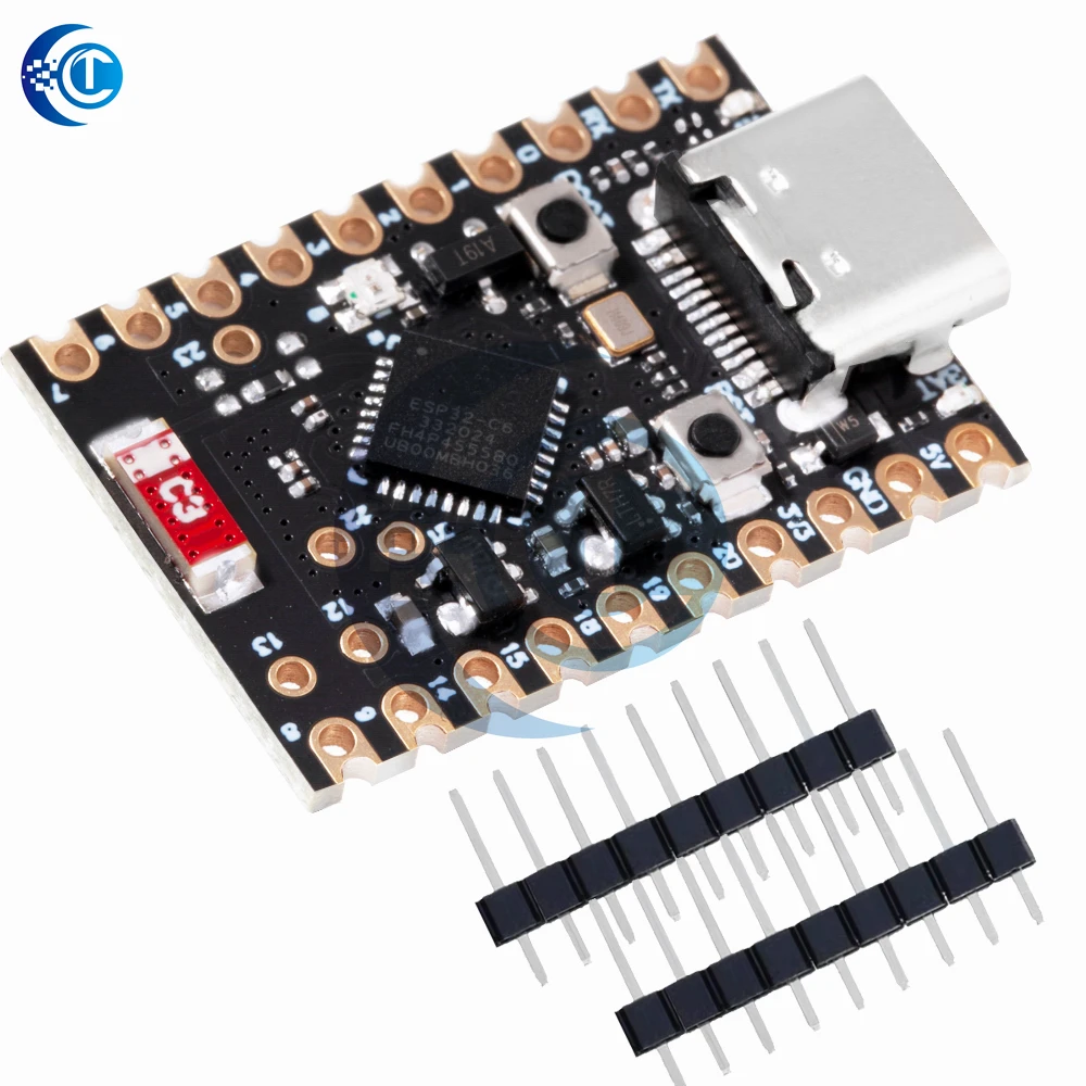 ESP32-C6 Scheda di sviluppo SuperMini Scheda centrale del controller di apprendimento della programmazione del microcontrollore