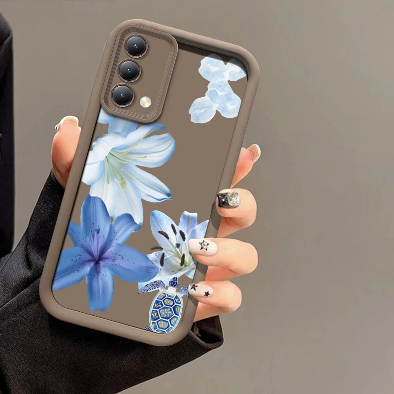 Lily Flower Phone Case For Infinix Camon 50 40 Pro Spark 40C 30 Pro 6 Go 1 2024 Tecno Pova 9 7 Ultra 6 Neo Matte Soft Cover - view 5