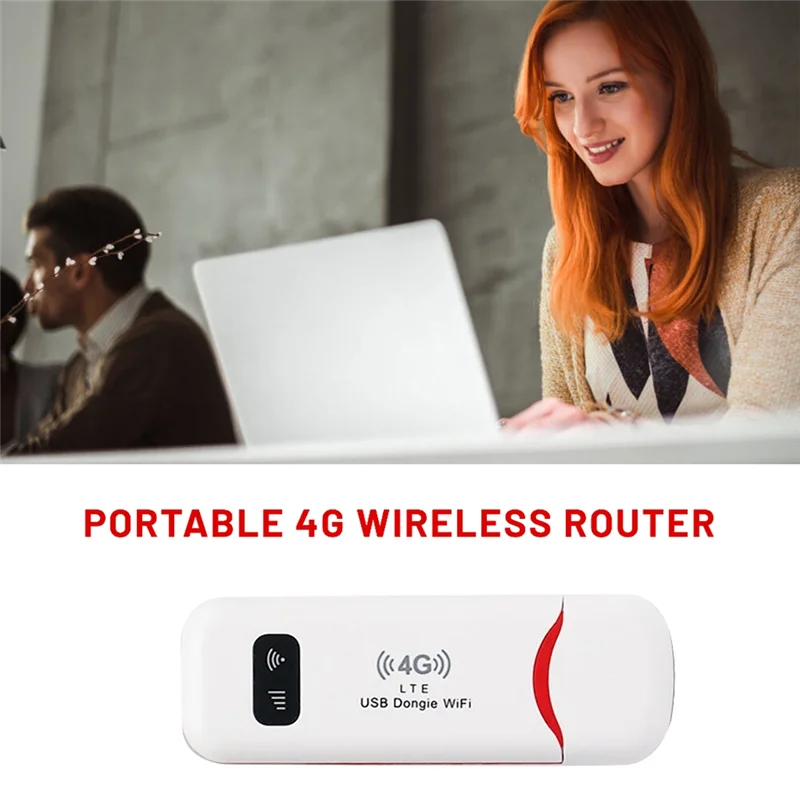 

ABDJ-Pocket Hotspot Wireless LTE Wifi Router 4G SIM Card Portable 150Mbps USB Modem Dongle Mobile Broadband For Home Office
