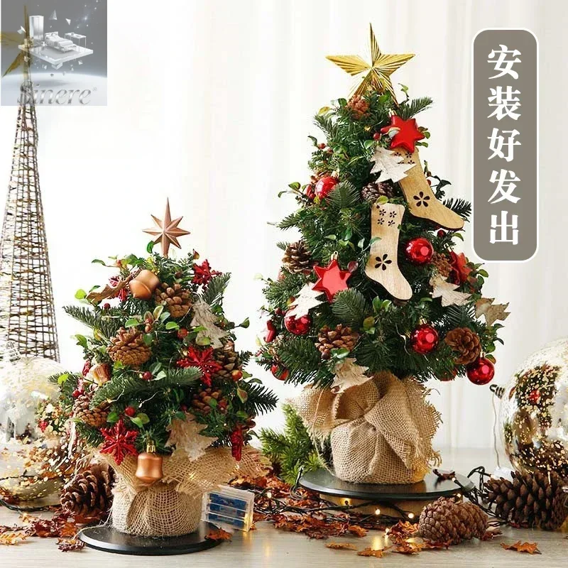 

Nordic style Christmas tree decoration desktop mini Christmas tree 2024 new desktop Christmas decoration ornament