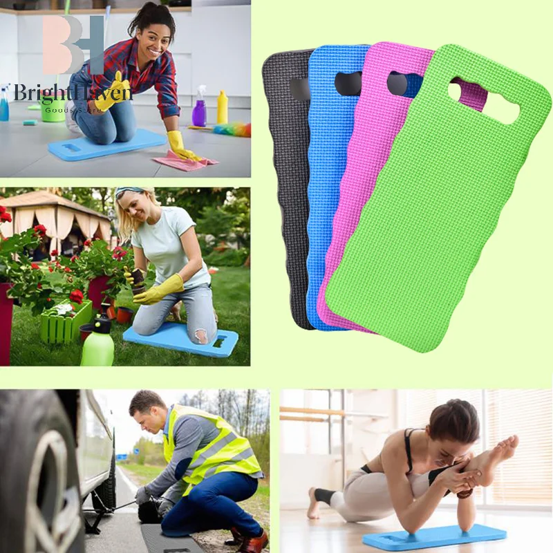 Genouillères en mousse pour jardiniers, tapis antidérapant imperméable en EVA, coussin durable et confortable pour exercices de yoga, outil multifonction B.H