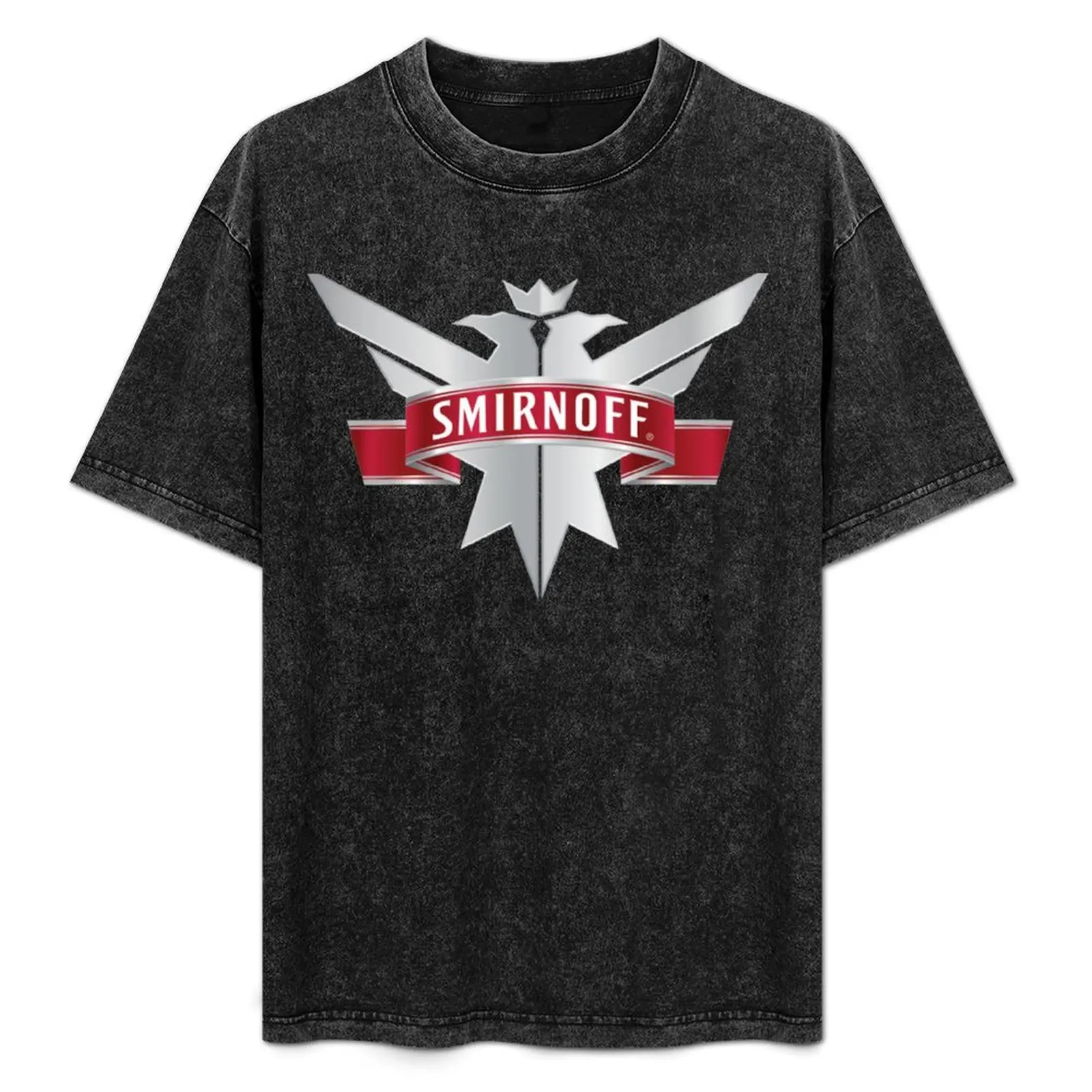 Camiseta esencial con logo de Smirnoff, camiseta informal de manga corta estilo callejero
