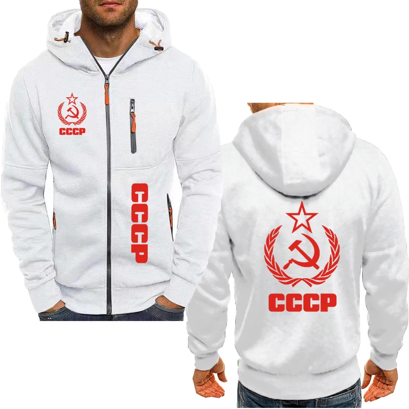 

New men's hoodie sweatshirt top CCCP printed fleece Harajuku street men's clothing loose comfortable cotton pullover