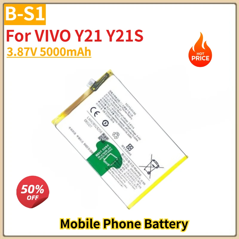 

High Capacity B-S1 Phone Battery 3.87V 5000mAh For VIVO Y21 Y21S Brand New High Quality Replacement Battery