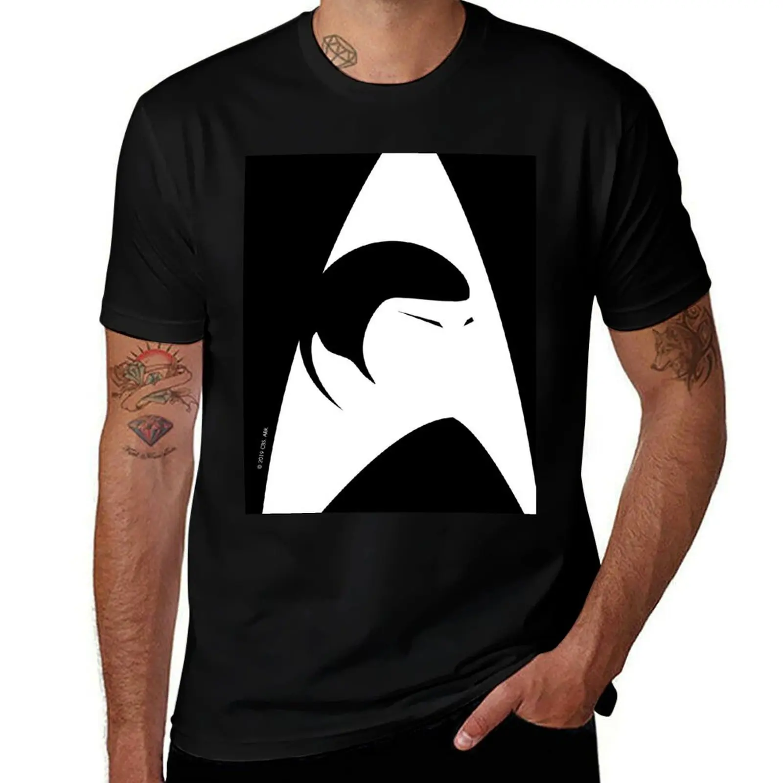 

Spock Fascinating Star Trek Original Series Transparent logo T-Shirt Anime t-shirt Man t-shirt mens t shirt graphic