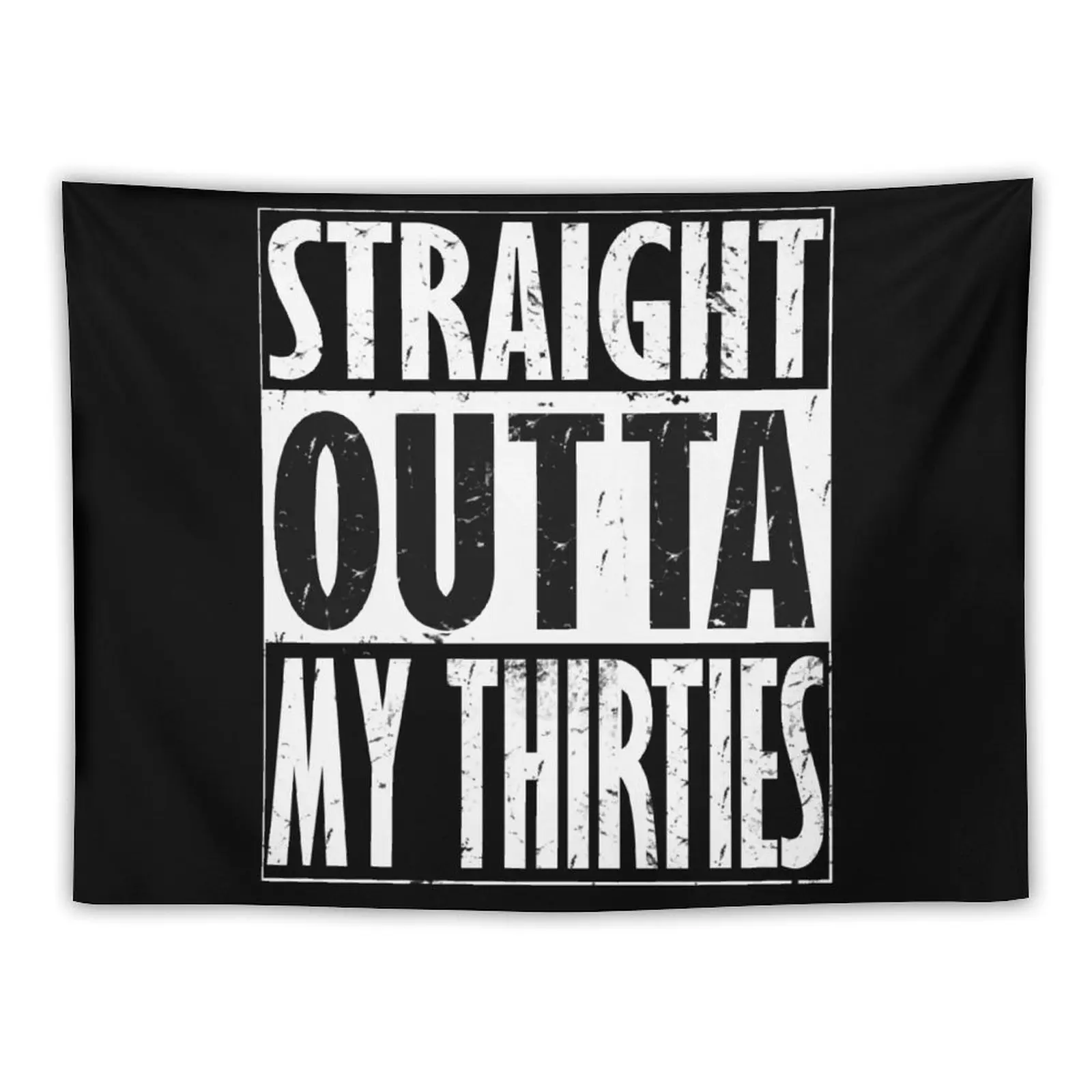 straight outta my thirties Tapestry Anime Decor Bedroom Deco Wall Decoration Wall Carpet Tapestry