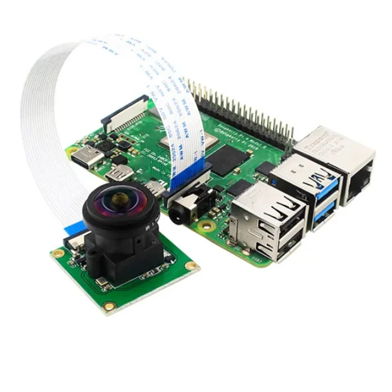GO-5MP ov5647 para módulo de câmera raspberry pi com lente grande angular 175 graus peças de reposição acessórios 1 peça