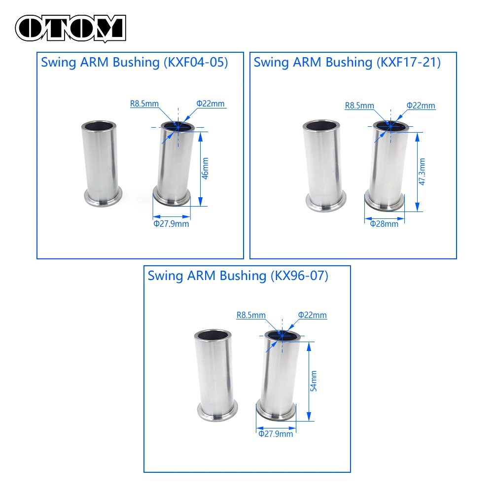 OTOM Motorcycle Swing ARM Bushing Needle Roller Bearing Oil Seal For KAWASAKI KX125 KX250 KX250F KX250X KX250XC KX450 KX450F KXF view 4