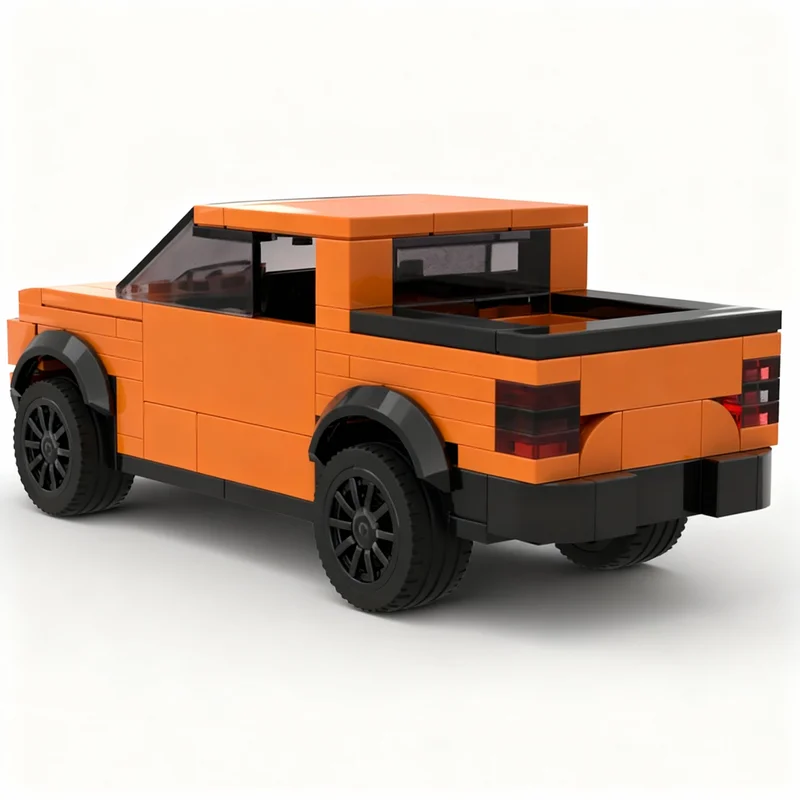 204pcs MOC City Champions Fordes Ranger Raptor 6wide Model Building Blocks Birthday Craft Idea Art Brick Creative Collection