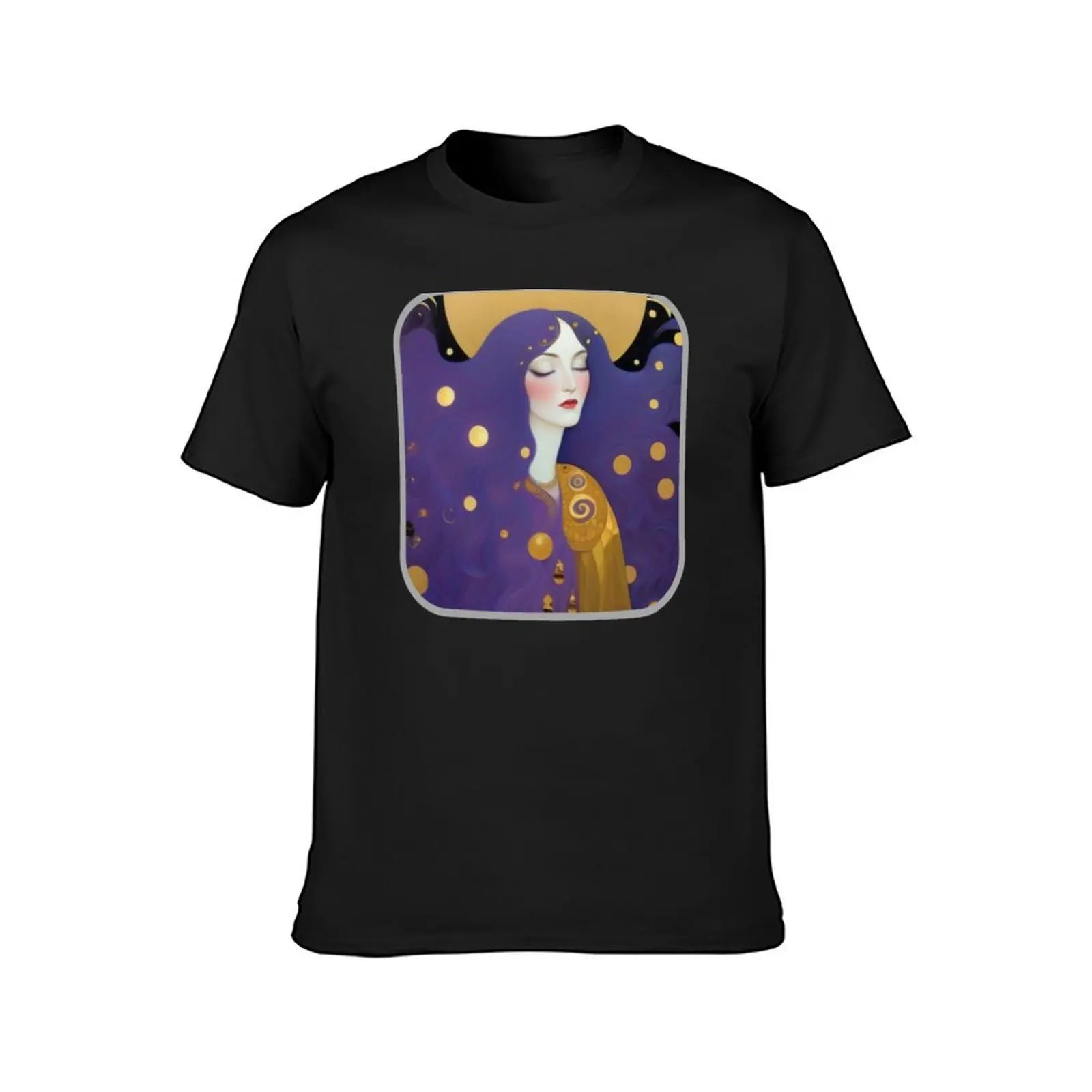 Stars Shimmered In Her Hair T-Shirt plus sizes anime aesthetic clothes plain mens t shirt graphic