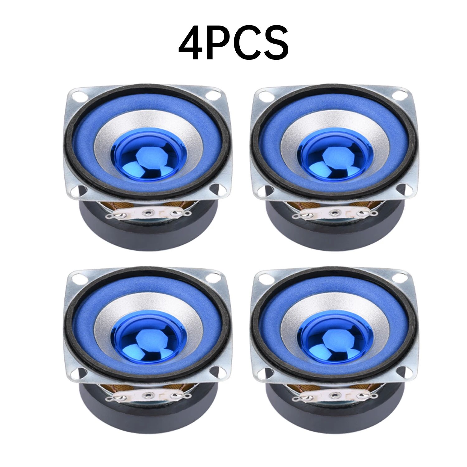 52mm 2-Inch 5W 4-Ohm Full Range Square Speaker Mini Blue Audio Driver for DIY Electronics Pro Home/Car Projects Fast Shipping