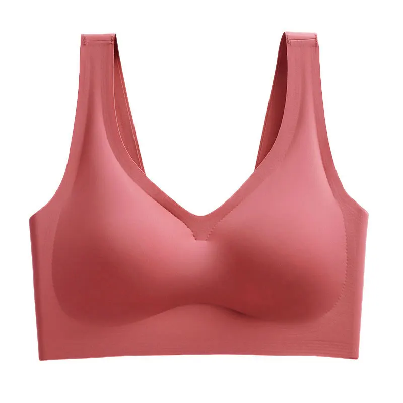 plus Size Underwear Women\'s Full Cup Sports Bra Wireless Thin Yoga Bra sport bras for women  underwear women