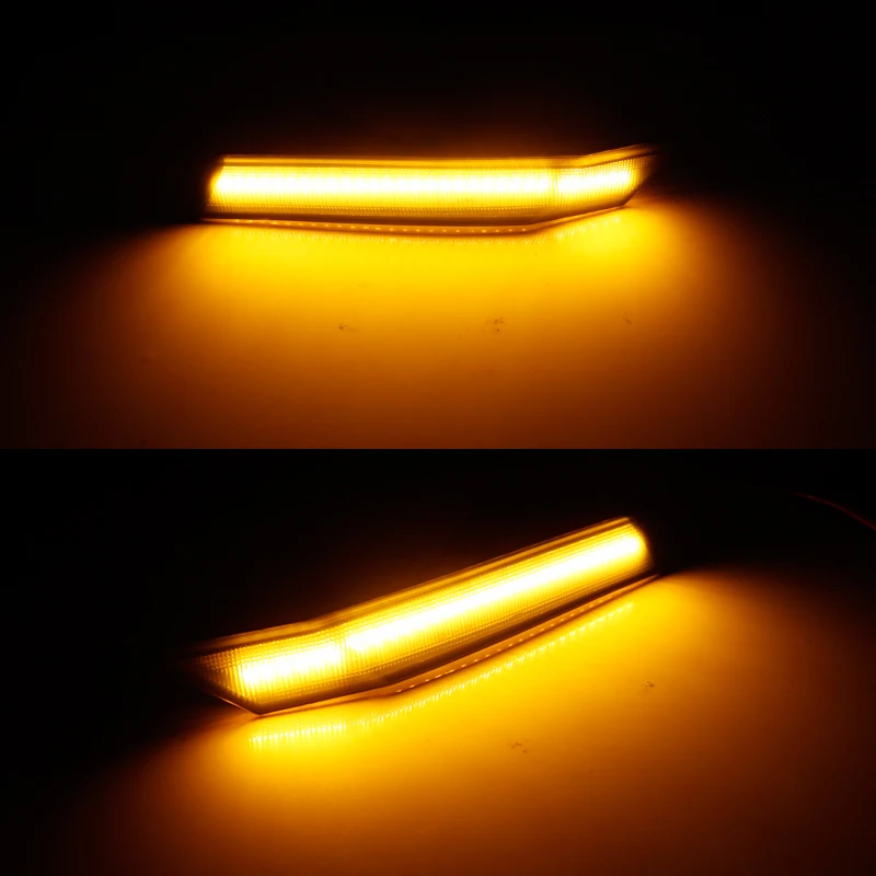 Amber / White LED Car Front Bumper Side Marker Turn Signal Lights Parking Lights For Ford Fusion & For Mercury Milan 2006-2009