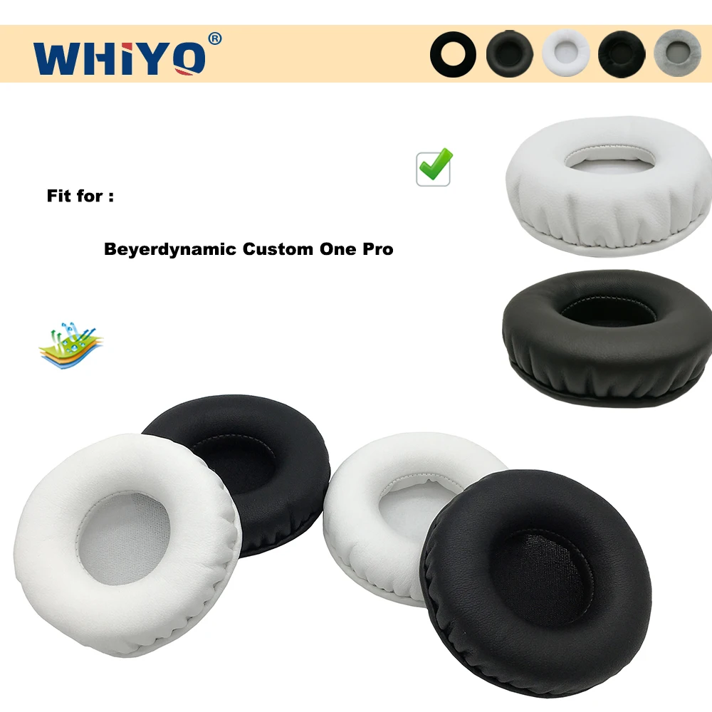 Whiyo Bantalan Telinga Pengganti Peningkatan Baru untuk Beyerdynamic Custom One Pro Bagian Headset Bantalan Kulit Lengan Penutup Telinga Beludru