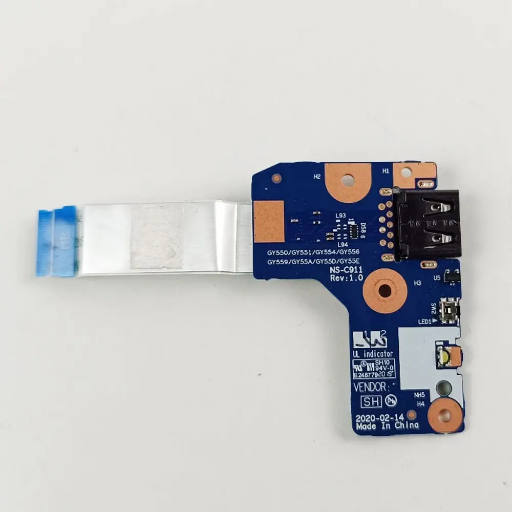 OEM For Lenovo Legion 5/5P 15IMH05H 15ARH05 Y7000P R7000P Y7000 R7000 2020H Laptop USB Jack Switch Power Button Board Cable