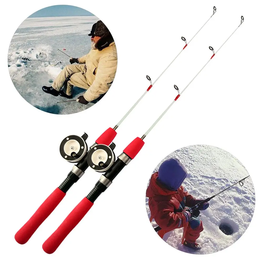 Ice Fishing Rods Winter Fishing Reels Outdoor Tackle Pole Portable Fishing Tackle Accessories