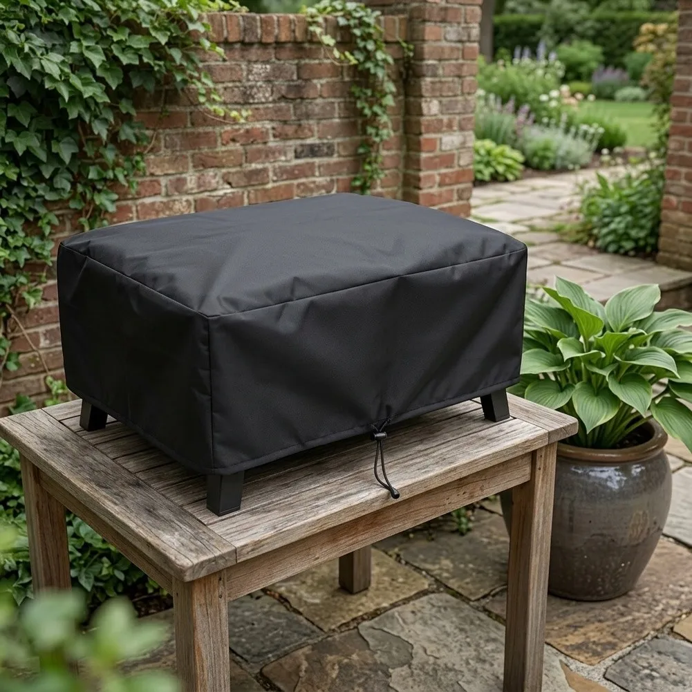 Waterproof Cover for Plancha and BBQ For Grills Featuring 420D Oxford Cloth Drawstring Closure and All-Weather Protection