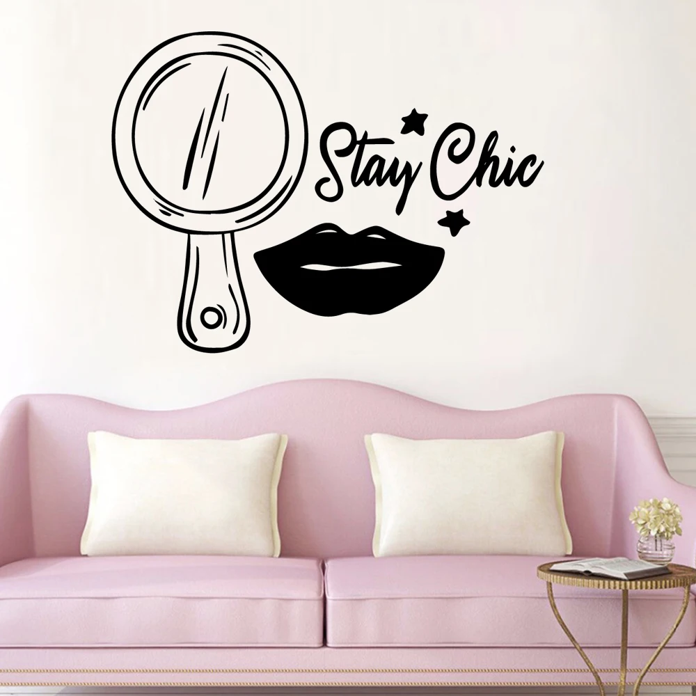 Hairdressing or salon Wall Art Decal Wall Stickers Pvc Material Decor Living Room Bedroom Removable Wall Decal Home Decor