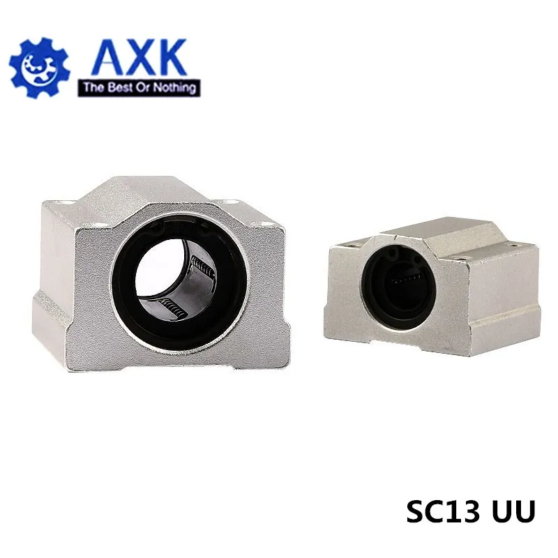 4pcs/lot SC13UU SCS13UU 13mm Linear Ball Bearing Block CNC Router with LM13UU Bush Pillow Block Linear Shaft CNC 3D printer part