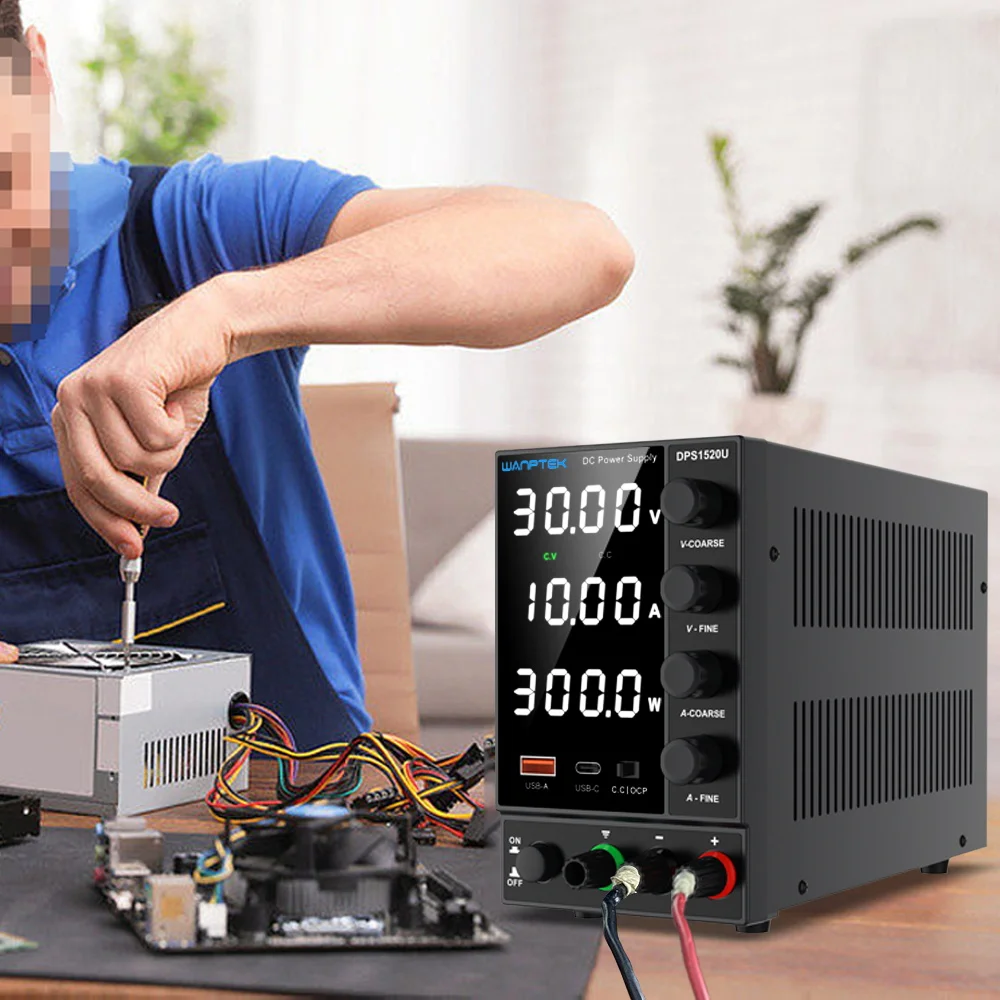 DPS305U ثلاثة نافذة أربعة موقف عرض عالية الدقة التبديل تيار مستمر امدادات الطاقة 30 فولت/5a منضدة إمدادات الطاقة شحن البطارية