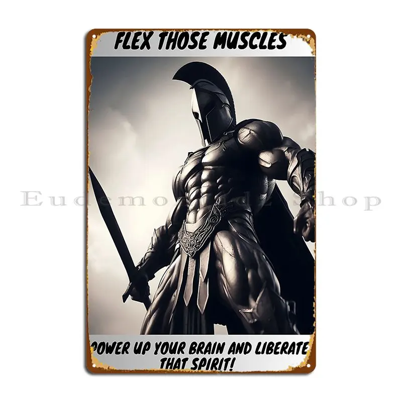 Strong Body Strong Mind Free Soul Metal Plaque Poster Cinema Home Wall Custom Printing Cinema Tin Sign Poster