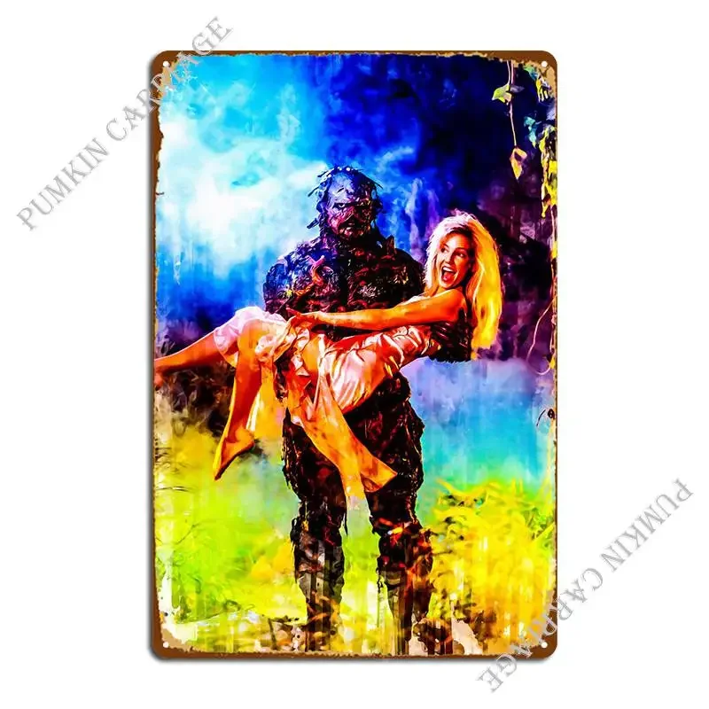 The Return Of Swamp Thing Metal Sign Kitchen Home Mural Garage Tin Sign Poster