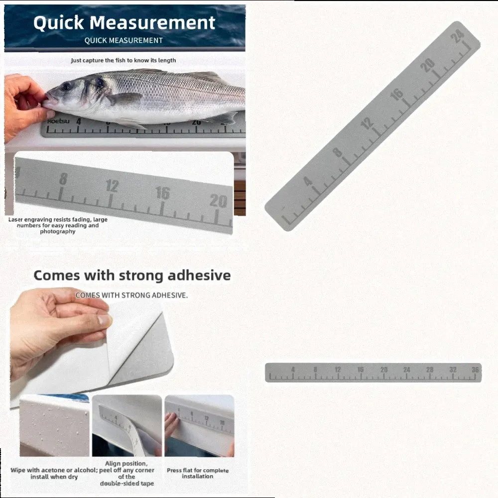 Metric Fish Measuring Tape in EVA Foam with Engraved Scales and High Contrast Digit Printing for Fast Visual Reading