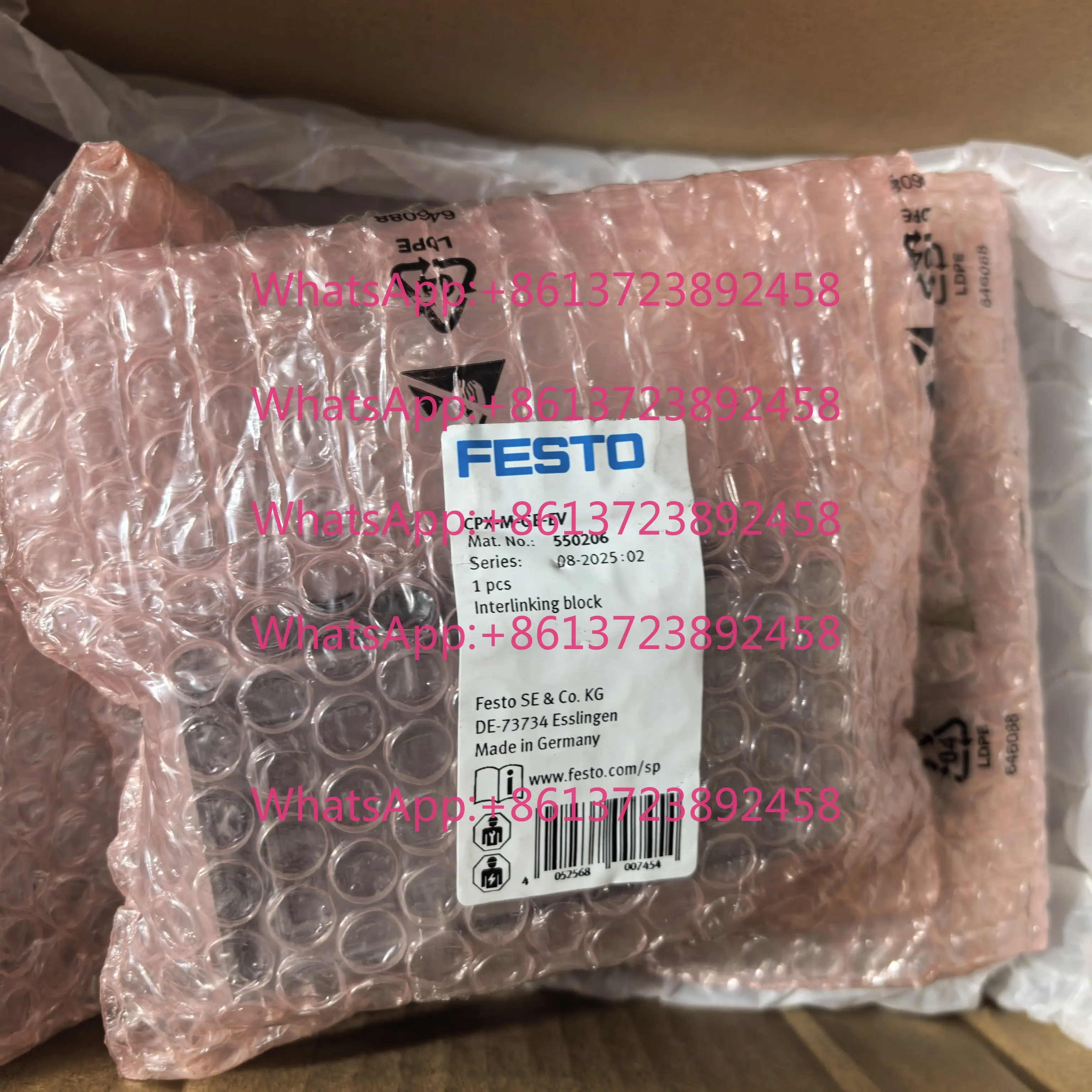 FESTO Festo, Interconnect Block CPX-M-GE-EV 550206