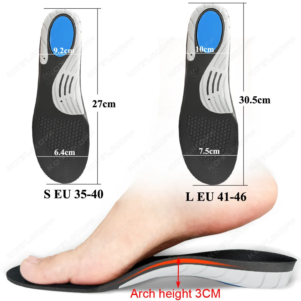 Orthopedic Insoles For Flatfoot Orthotics Flat Foot Arch Support Help With Plantar Fasciitis Shoe Foot Orthotics Soles Insert