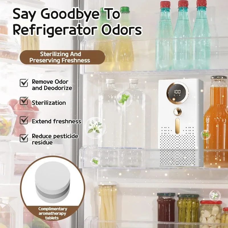 Ozone Generator Air Purifier for High Efficiency Desktop Bedroom Fridge Deodorizer Formaldehyde Removal Purification