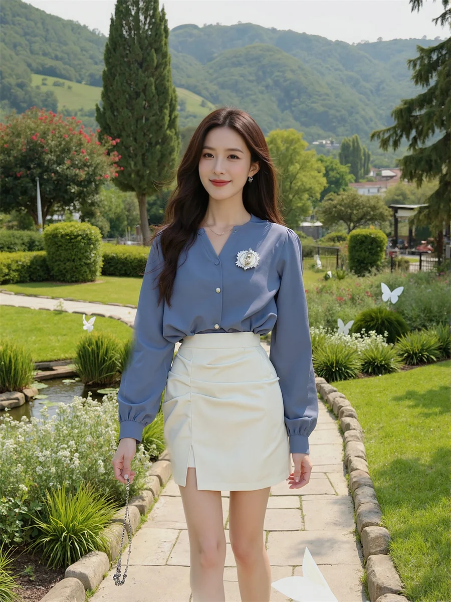 

Pleated Hem Slit White Black Skirts Womens Chiffon Lace Patchwork Layered Ruffle Hem Bohemian Drape Artistic Sweet Feminina