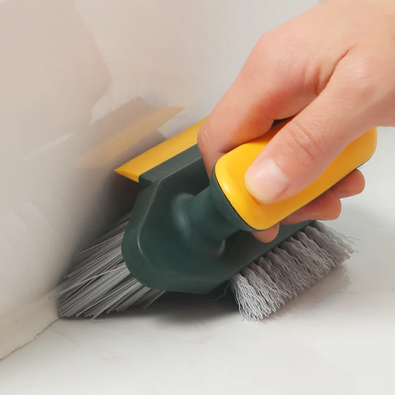 Cepillo 4 en 1, escurridor, herramienta de limpieza de ranuras, raspador de vidrio, cocina, baño, suelo, limpiador de neumáticos, cepillos, cepillo de limpieza del hogar