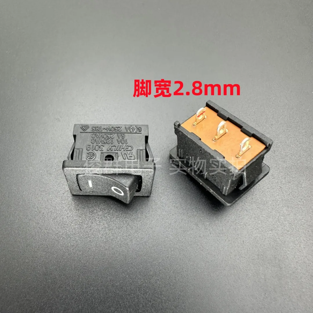 10pcs/Taiwan CHILY Boat Switch 3019 Button 3 Pin 2 Gear Large Voltage 6A Boat Power Rocker Button