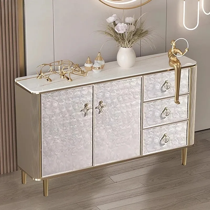 رف أحذية أوروبي مزدوج كبير الحجم مدخل فاخر متعدد الأغراض رف أحذية رخيص تخزين لهجة موبليس ديكور غرفة المعيشة #2