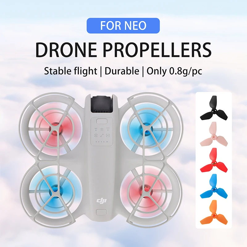 

For DJI Neo Drone 2016S Propeller Colorful Paddles Blades Repair Replacement Fans Wings Spare Parts Storage Box Accessories Kit