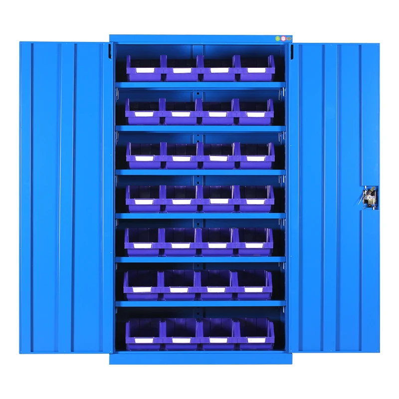 Heavy tool cabinet Iron cabinet Workshop tool box Double door Factory locker Safety tool cabinet Thickened