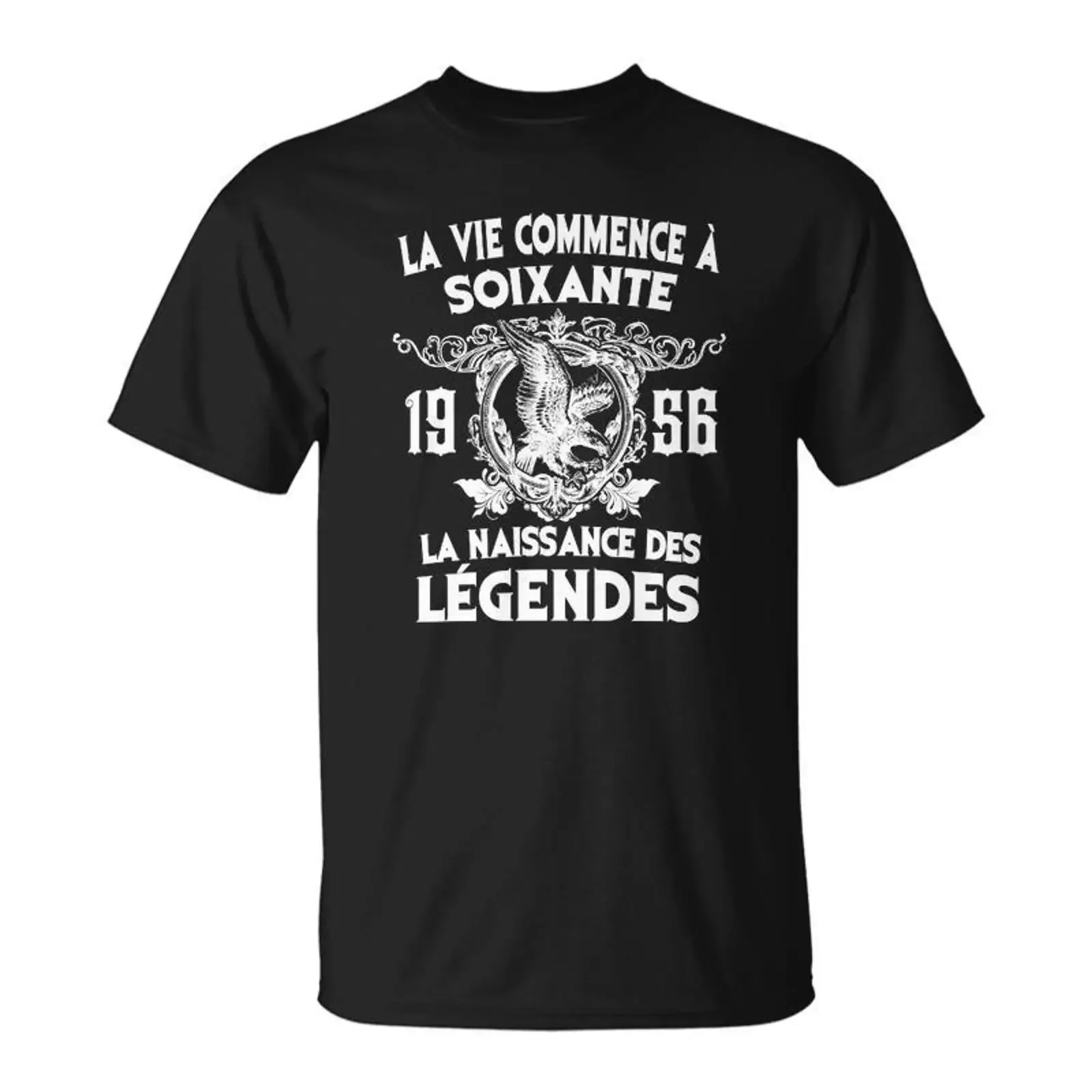 Life Begins At 1956 T Shirt syz vintage Washed Slightly Top For Everyday Wear Breathable Casual designer clothes Soft graphic