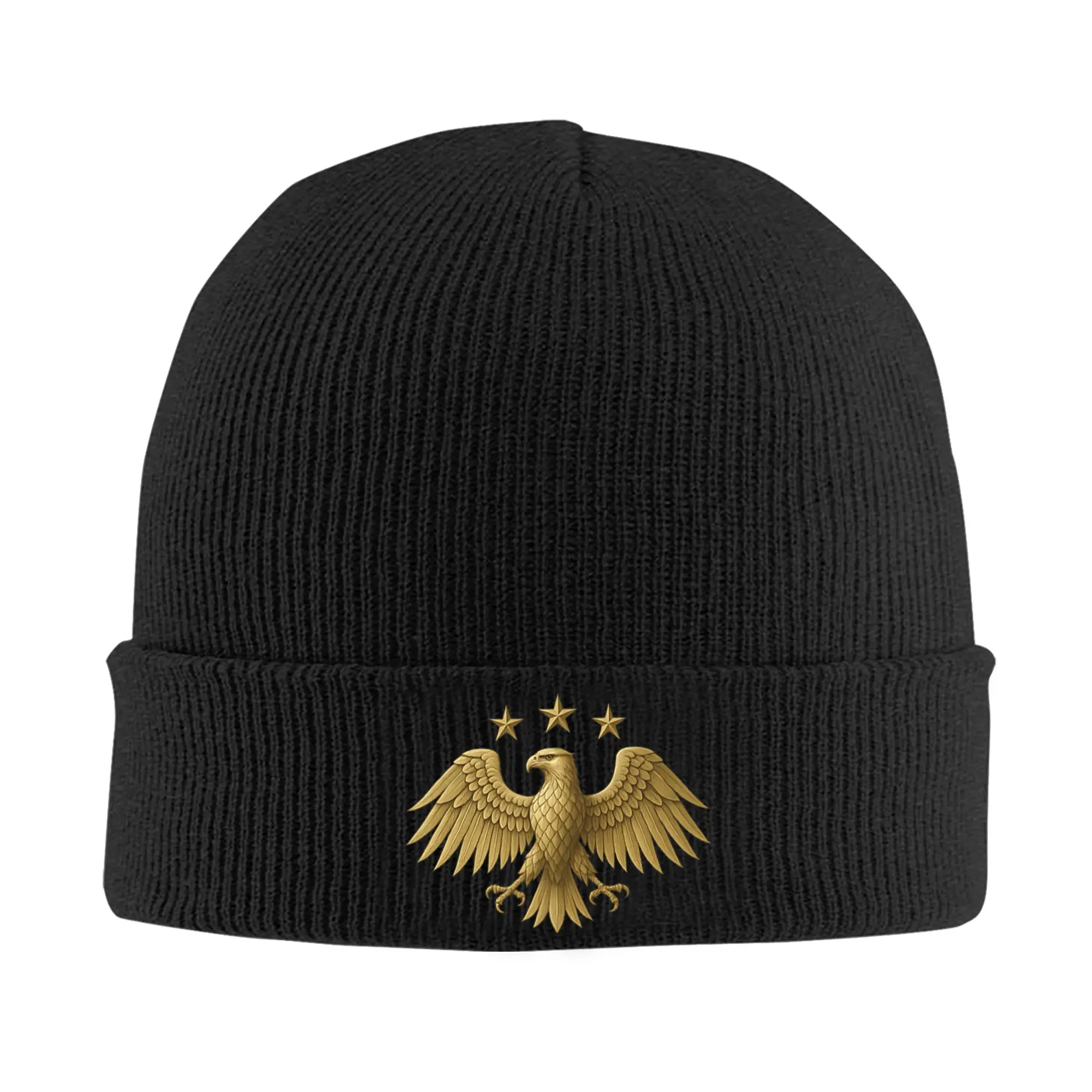 Eagle of Syria Symbol Knitted Hat Beanies Winter Hat Warm Unisex Casual Syrian Proud Cap for Men Women Gift