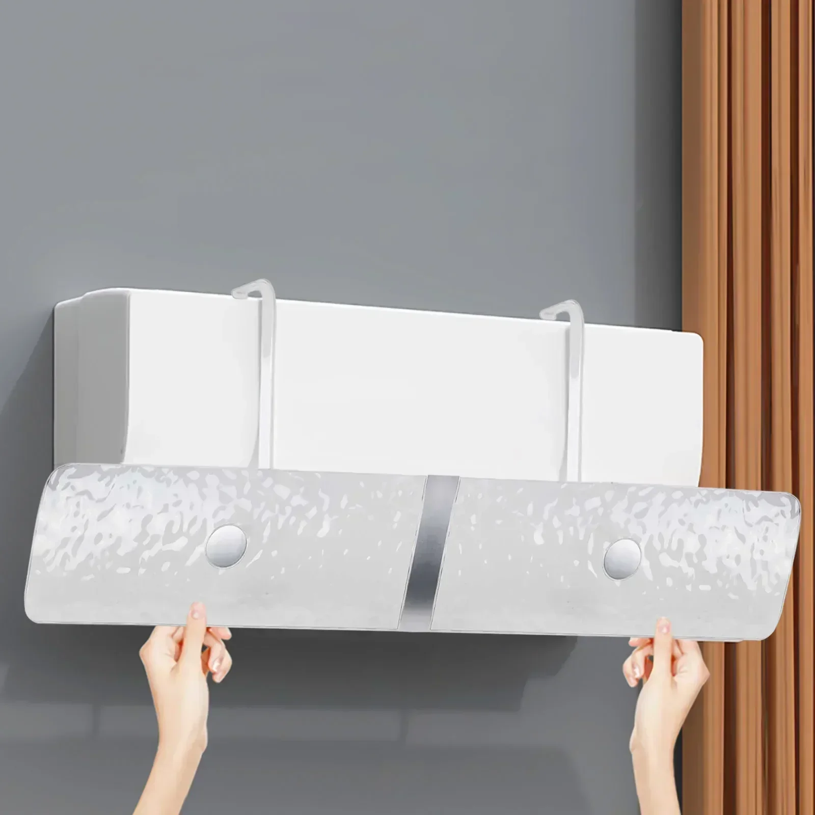 

Air Conditioner Wind Deflector for Wall Installation Clear Exhaust Baffle to Prevent Direct Wind on Faces or Bodies