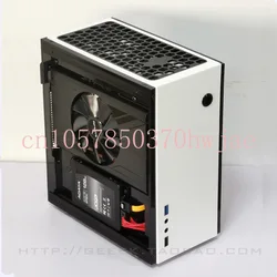 GEEEK A31S mini itx side transparent chassis, small 1u power supply A4 chassis non aluminum small 1U power supply