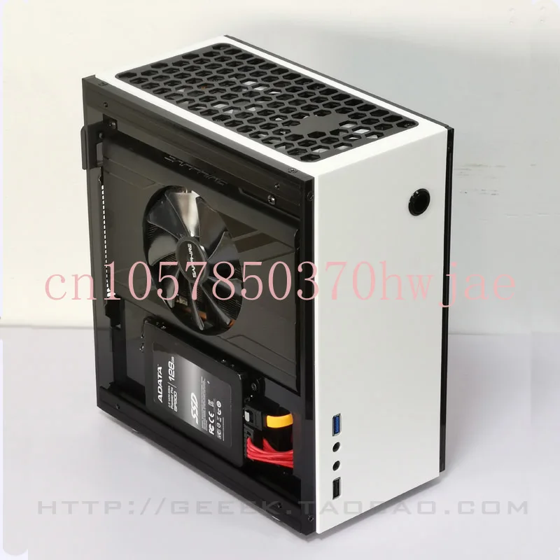Geeek-mini Itx Side Chassis Transparente Pequeno 1u Power Supply a4 Chassis Não Alumínio Pequeno 1u Power Supply A31s