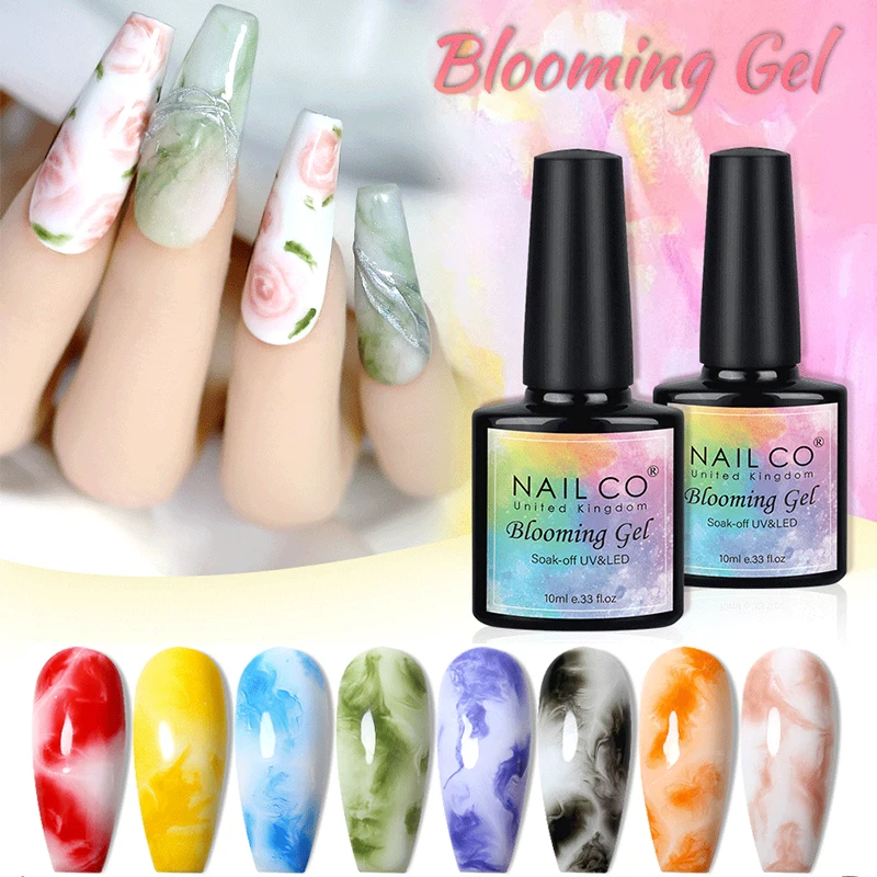 NailCo 10ml Blooming Gel Transparante Nail Art Smudge Blooming Lijm Helder Roze Building Gel Primer Gel Polish Basis en Toplaag