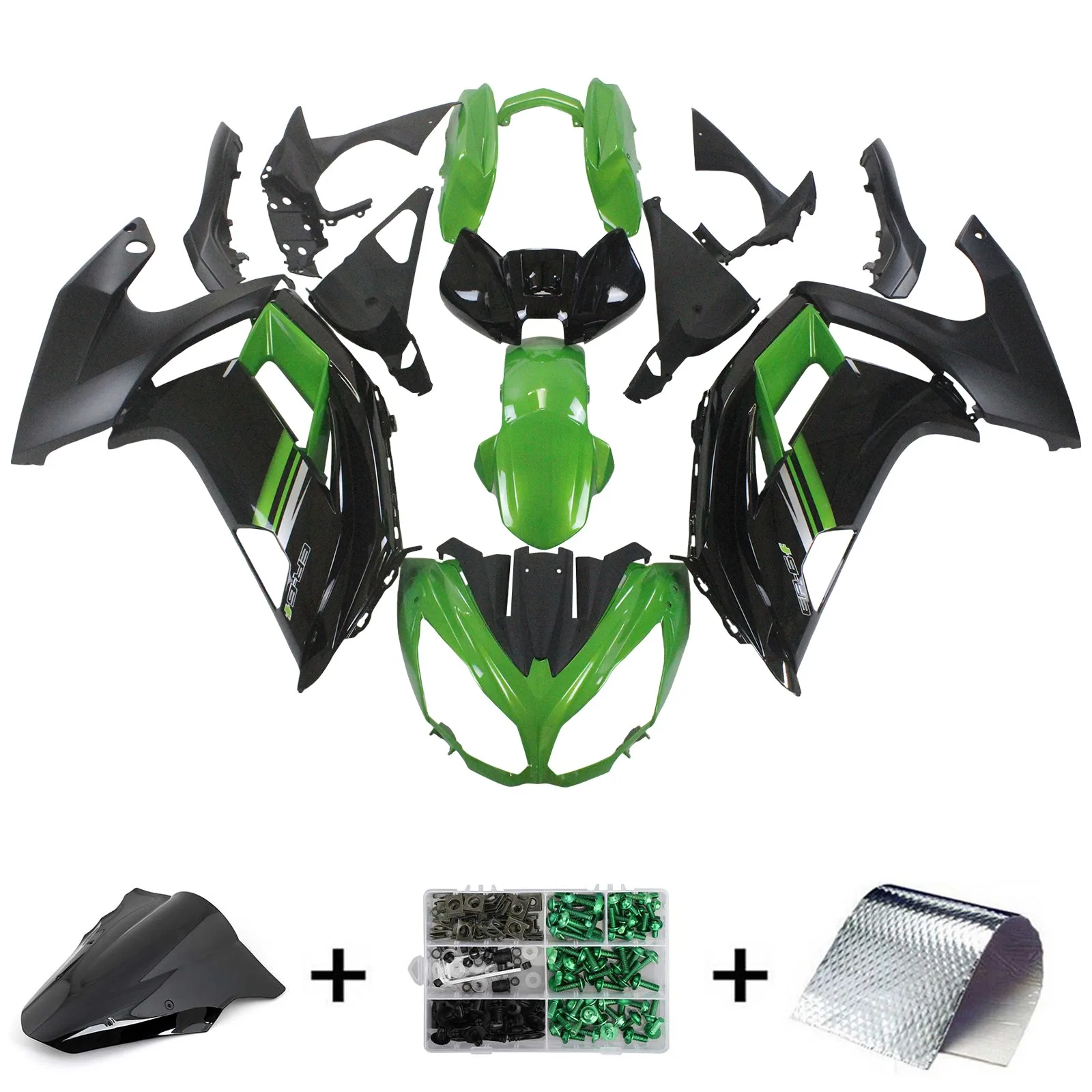 Topteng Injection Fairing Kit Bodywork Plastic ABS fit for Kawasaki ER6F Ninja 650 2012 2013 2014 2015 2016 ER-6F image 5