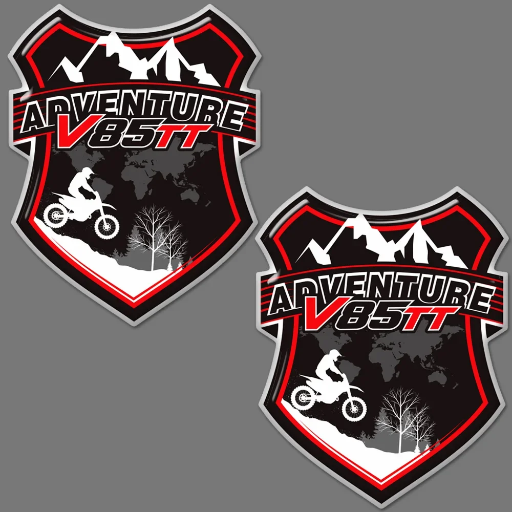 

V85 TT stickers Tank pad Trunk V85TT For Moto Guzzi Protection decals Luggage Aluminum Cases Protector Emblem V 85 TT 2019 2020